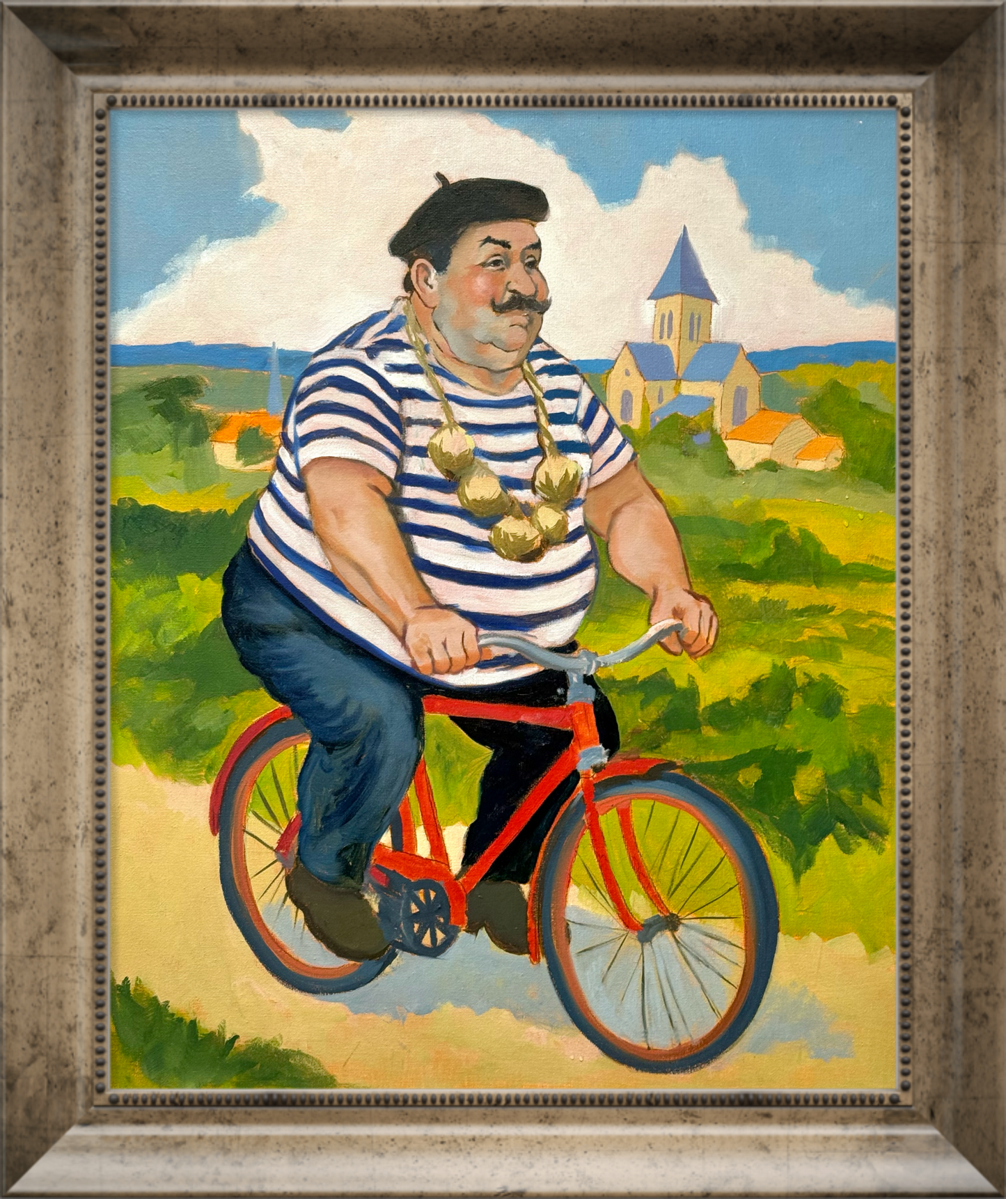 The normand on his bicycle